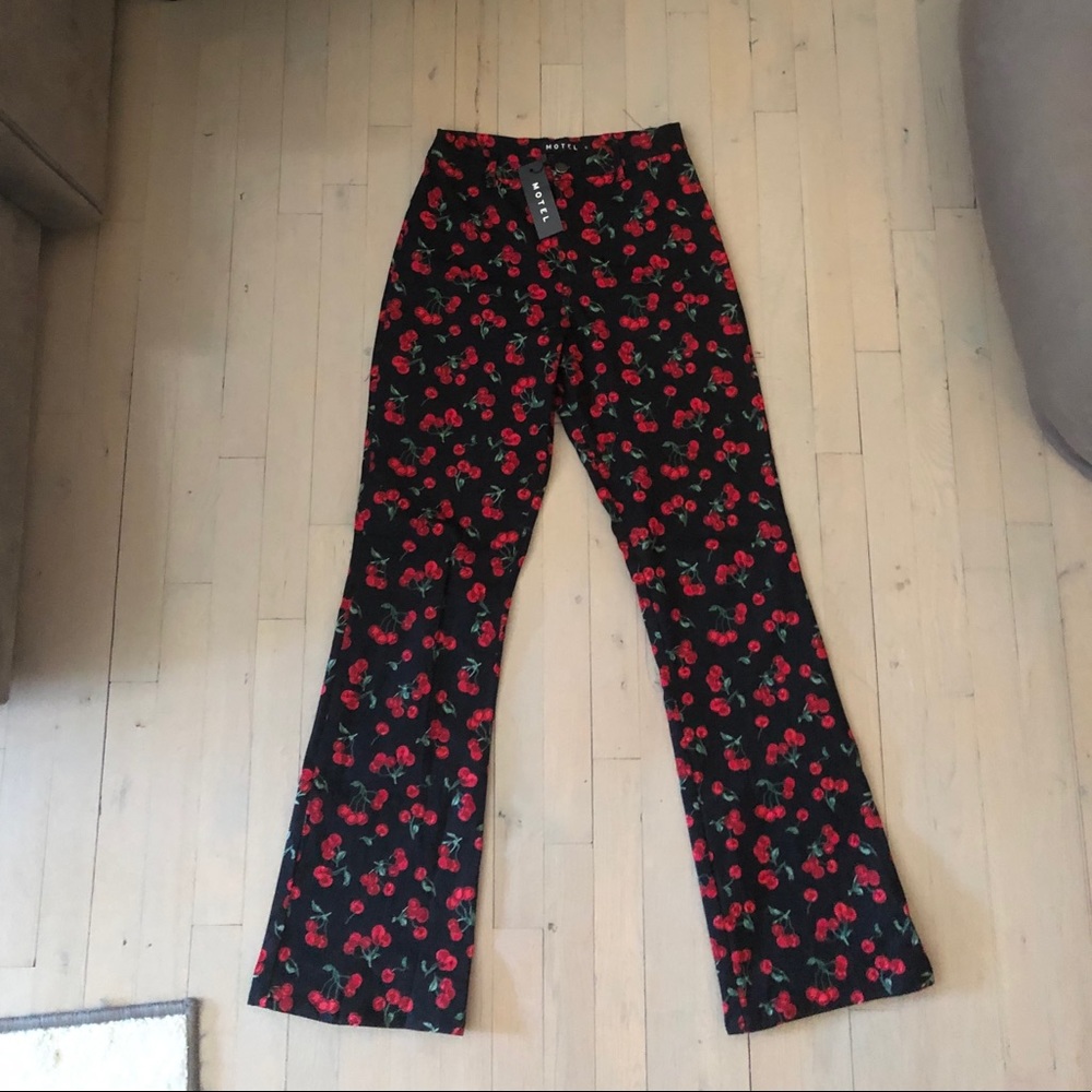 Motel Rocks Cherry Trousers
